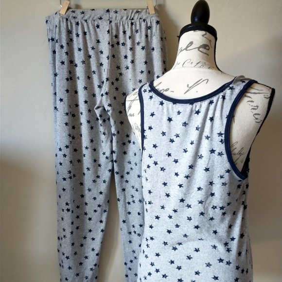 Lucky Brand 2 Piece Pajama Set Tank Top Pants - Picture 3 of 5